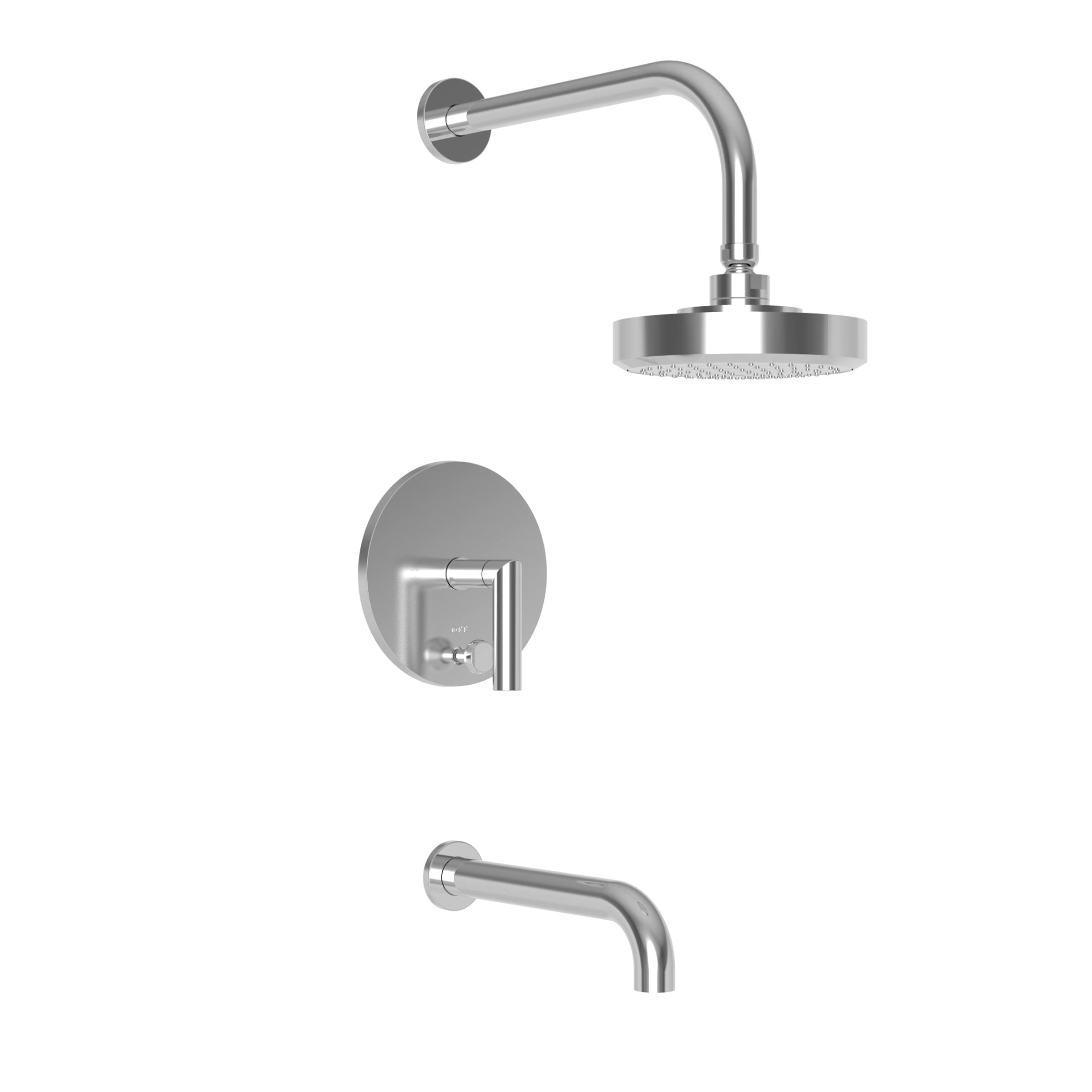Matte White Tub & Shower Trim Set Y886