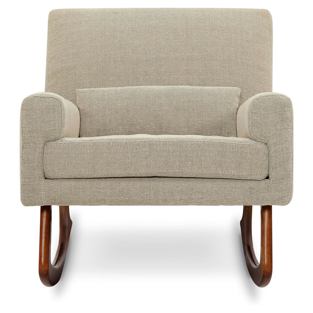 Beige/Walnut Rocker F195109