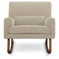 Beige/Walnut Rocker F195109