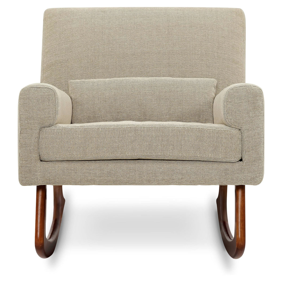 Beige/Walnut Rocker F195109