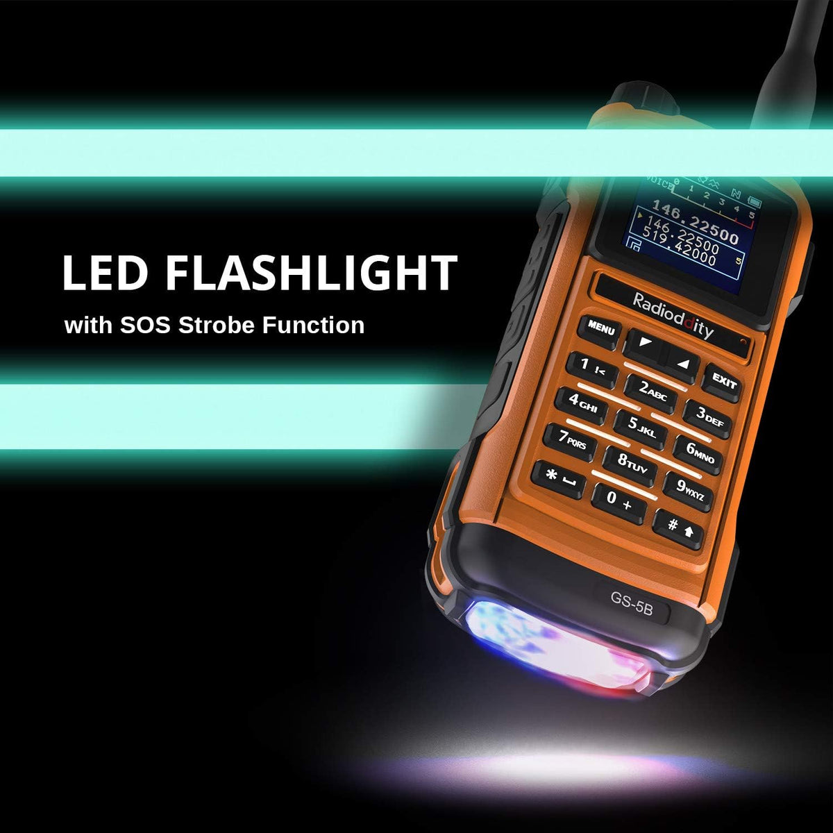 Handheld Ham Radio Dual Band Two Way Radio with Bluetooth and Programming Cable M469