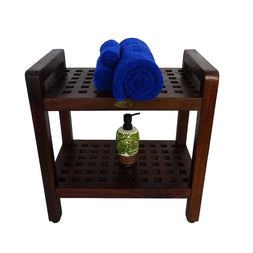 Teak Shower Bench with Handles T4276