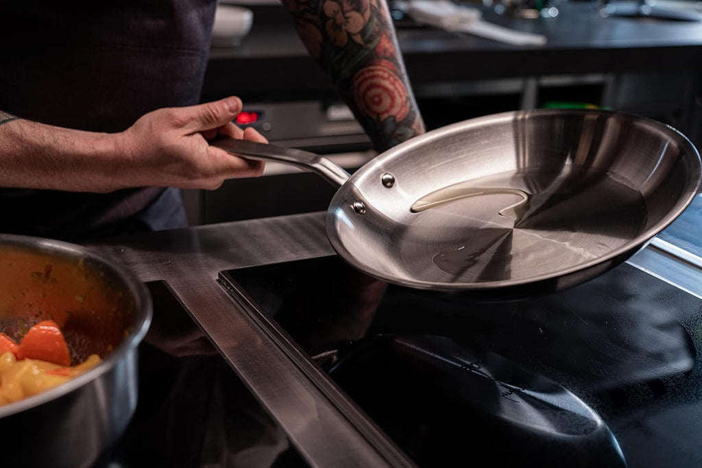 8-Inch Stainless Steel Frying Pan with Stay Cool Handle N328091