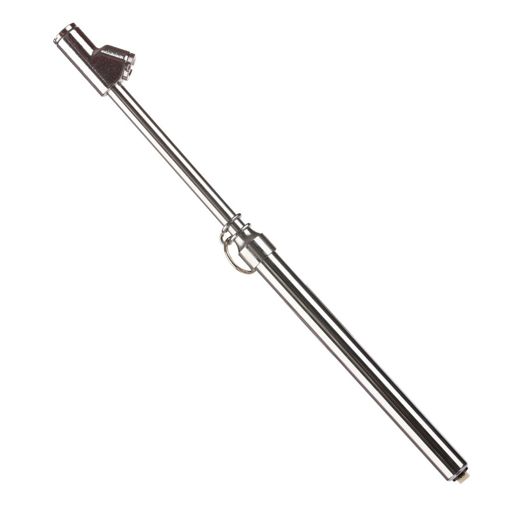 Tire Pressure Gauge 10-150PSI 100-1000KPa Dual Head Chucks Silver (10 Packs) N440