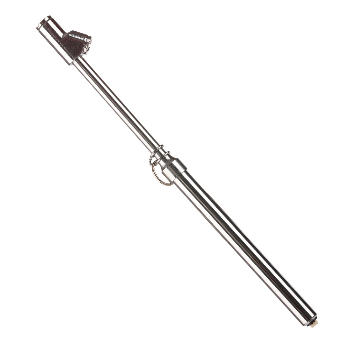 Tire Pressure Gauge 10-150PSI 100-1000KPa Dual Head Chucks Silver (10 Packs) N440