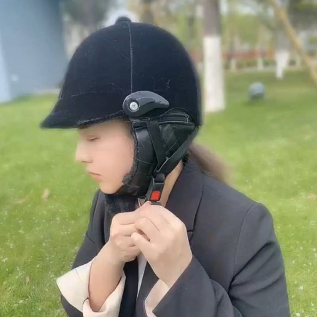 Black Equestrian Horse Riding Helmet S802