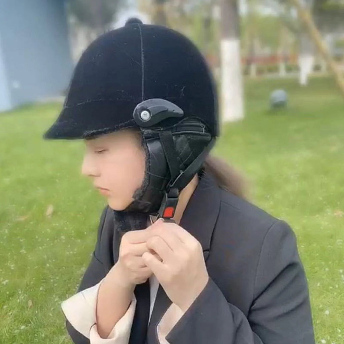 Black Equestrian Horse Riding Helmet S802