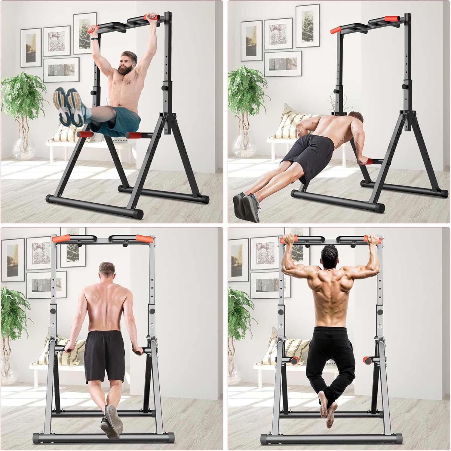 Foldable Power Tower Dip Bar D223