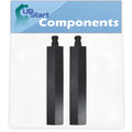 2-Pack BBQ Gas Grill Tube Burner Replacement Parts, Cast Iron Pipe Burners 15 3/4" D12949