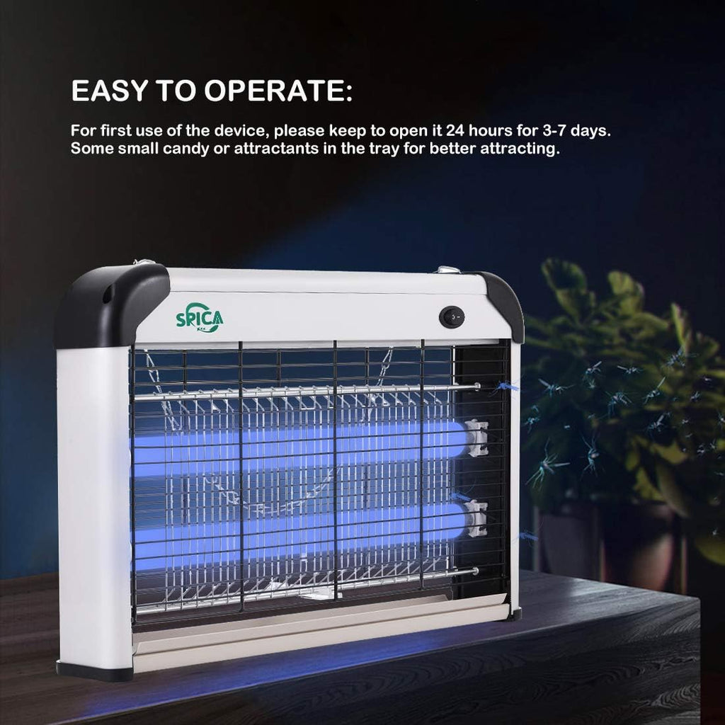 20W Electric Bug Zapper Insect Mosquito Killer with 2 Replacement UVA Light Bulbs, Pack of 2 E5821