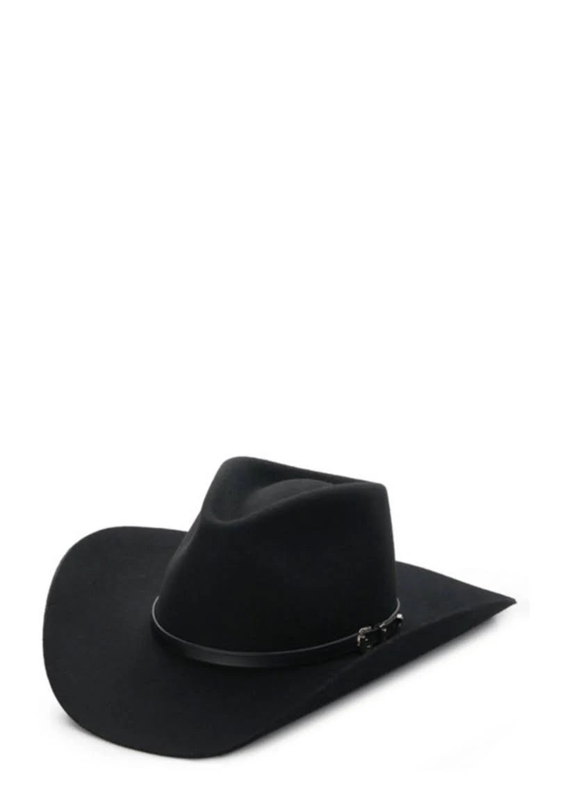 Black Buffalo Fur Hat B10085