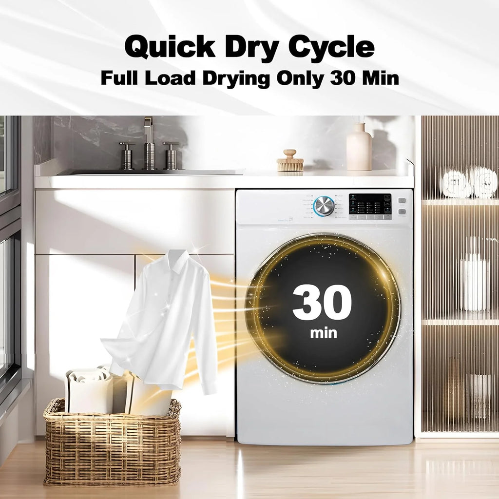 8 Cu ft Electric Front Load Dryer O8304