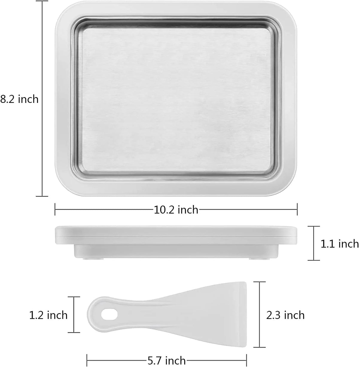Ice Cream Roll Maker with 2 Spatulas Y41214