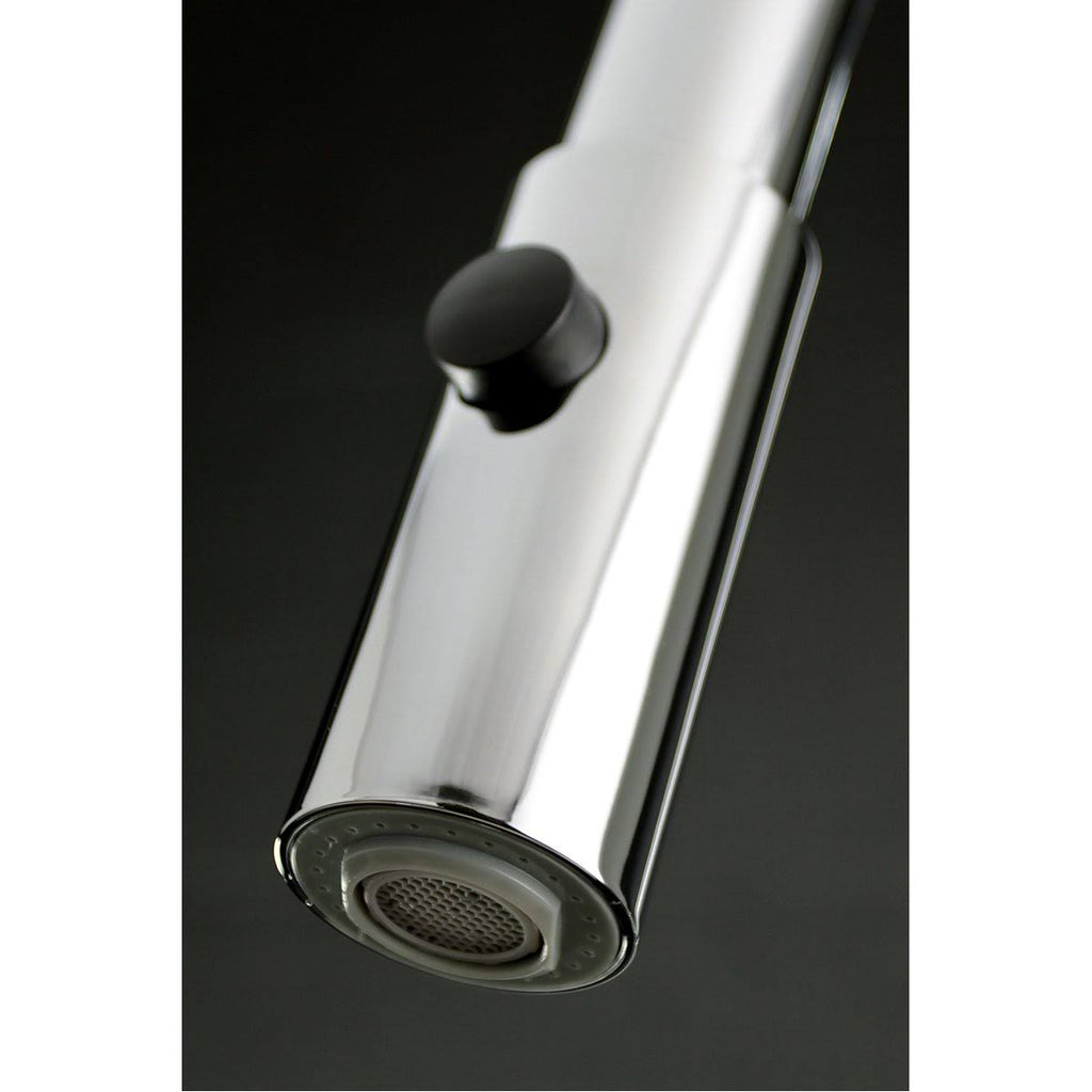 Brushed Nickel Single-Handle Pull-Down Kitchen Faucet H467891