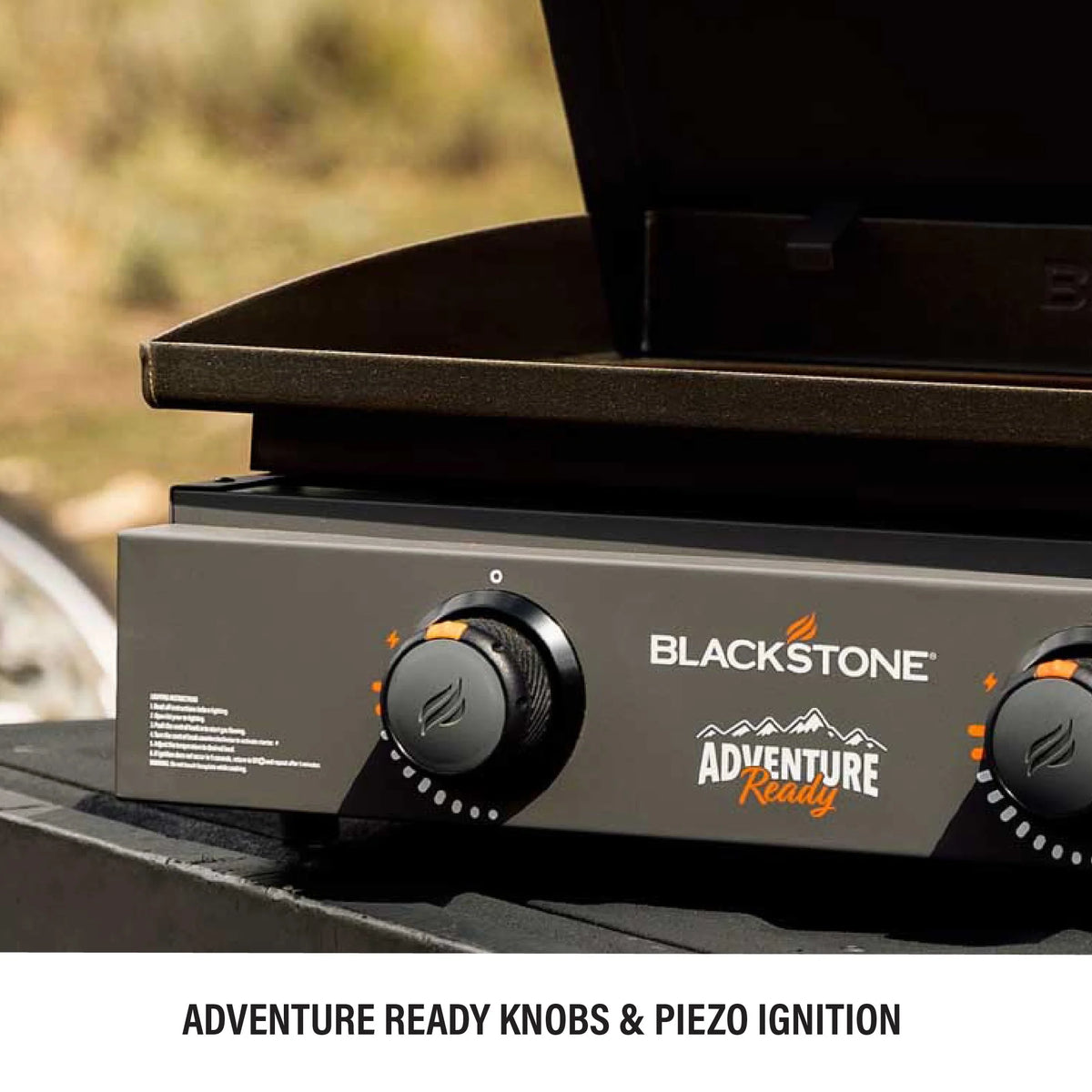 Black 2-Burner 22 Propane Griddle with Hard Cover P130