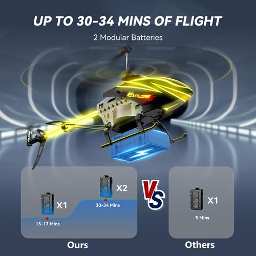 RC Helicopter with 30Mins Flight (2 Batteries) O1536