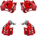 Red Powder Coated Caliper Assembly Set Kit Y6481