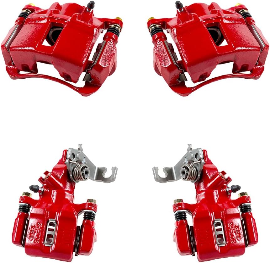 Red Powder Coated Caliper Assembly Set Kit Y6481