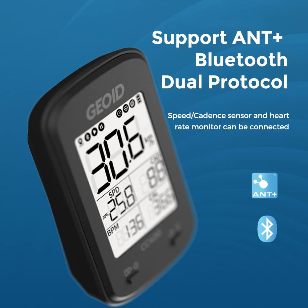 Wireless Bluetooth Waterproof Bicycle Speedometer Odometer with LCD Automatic Backlight Display D156838