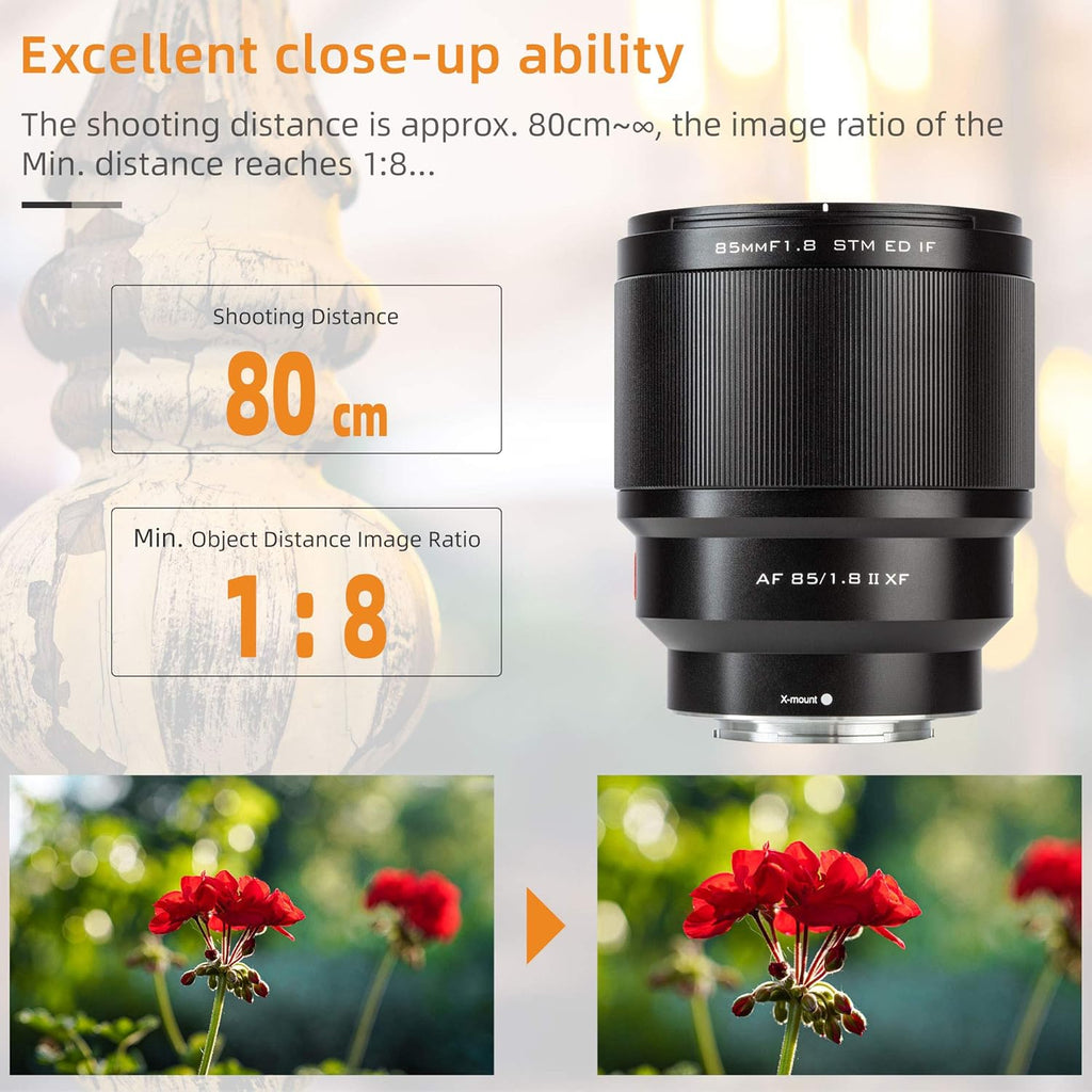 85mm f1.8 Mark II AF Portrait Fixed Focus Lens for Fuji X Mount Camera N109