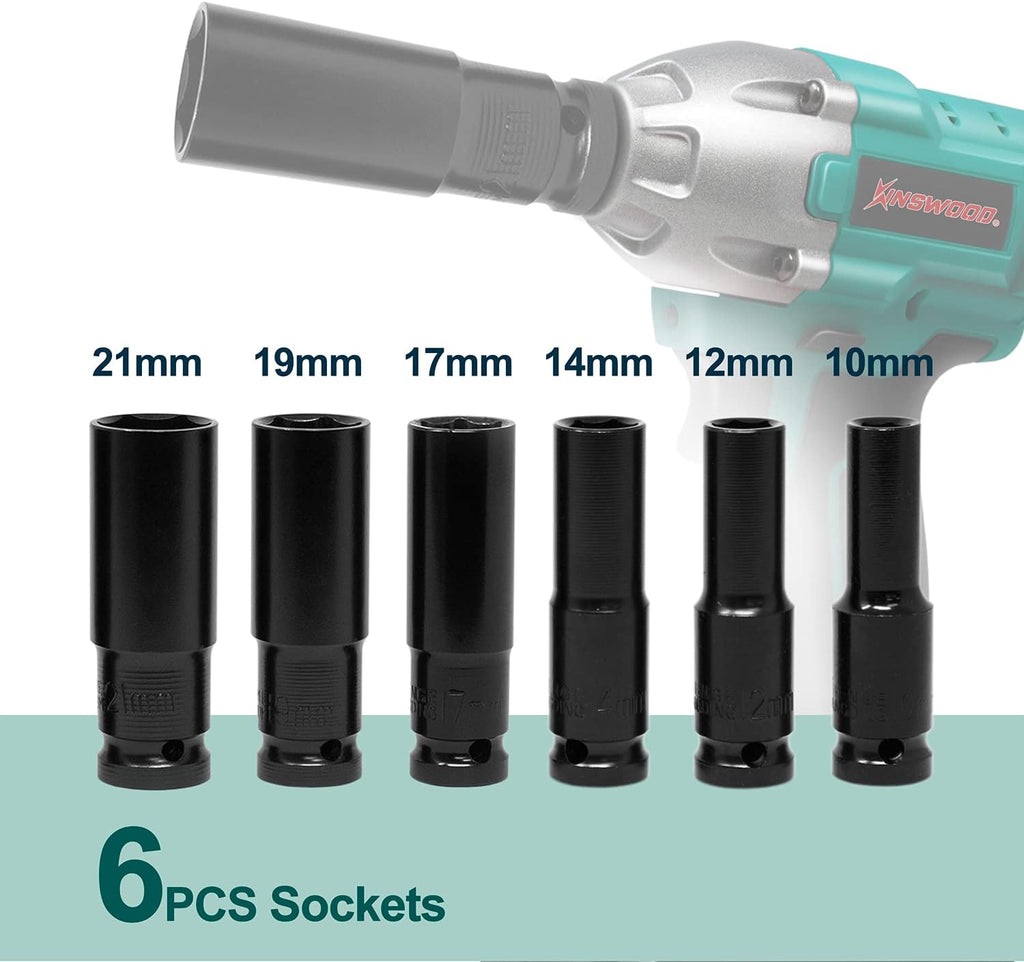 Cordless Impact Wrench, 1/2 Chuck, 3100RPM, 320 ft-lbs, 20V 2x3.0AH Battery Y1538
