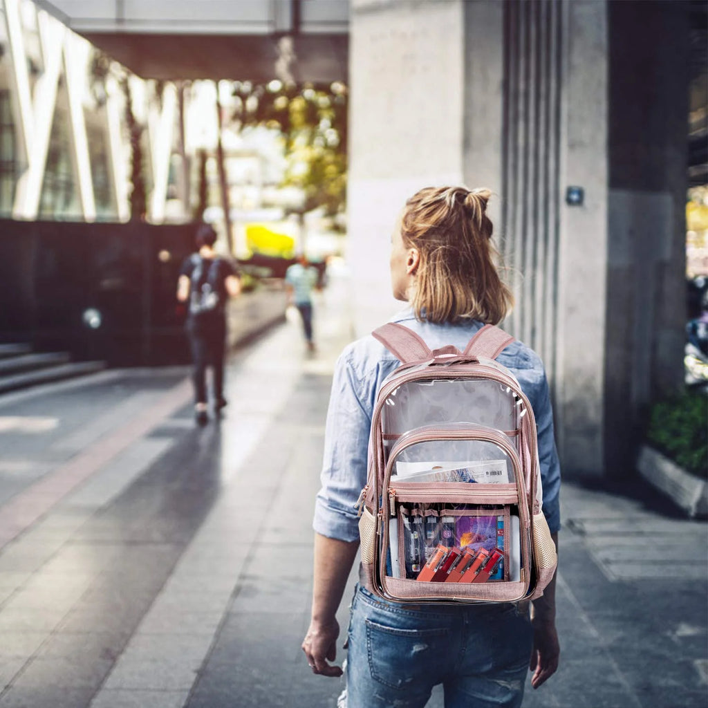 Clear Backpack Transparent Plastic Bookbags Z690685