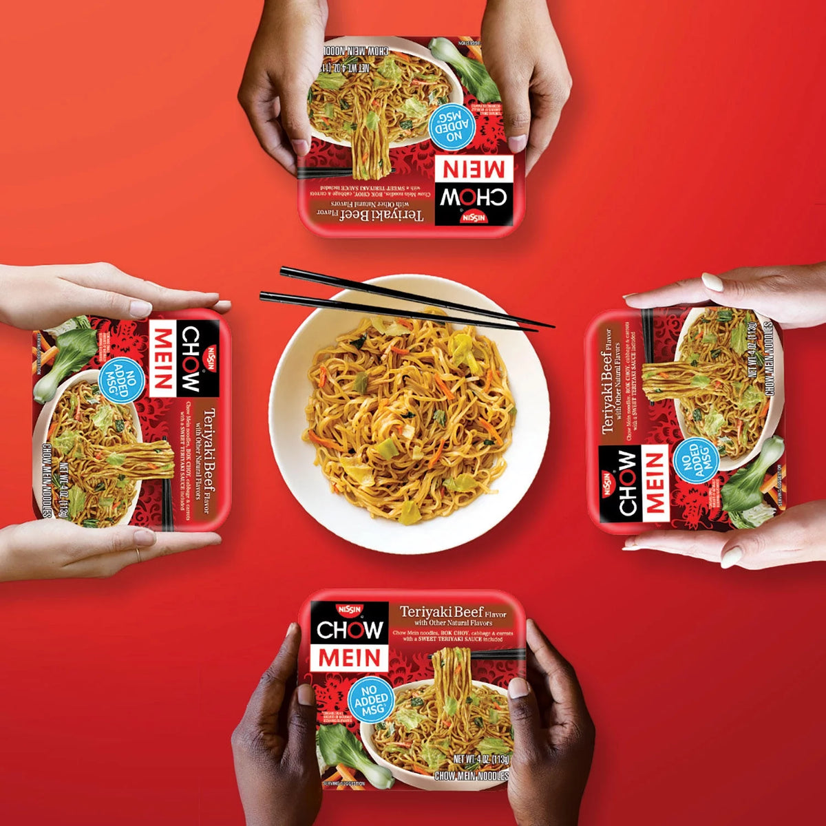 Teriyaki Beef Chow Mein Noodles (4 oz., 12 ct.) N940