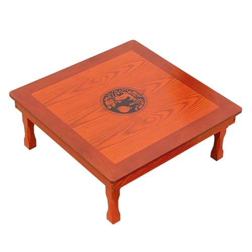 Folding Square Solid Wood Coffee Table (60cm) W534