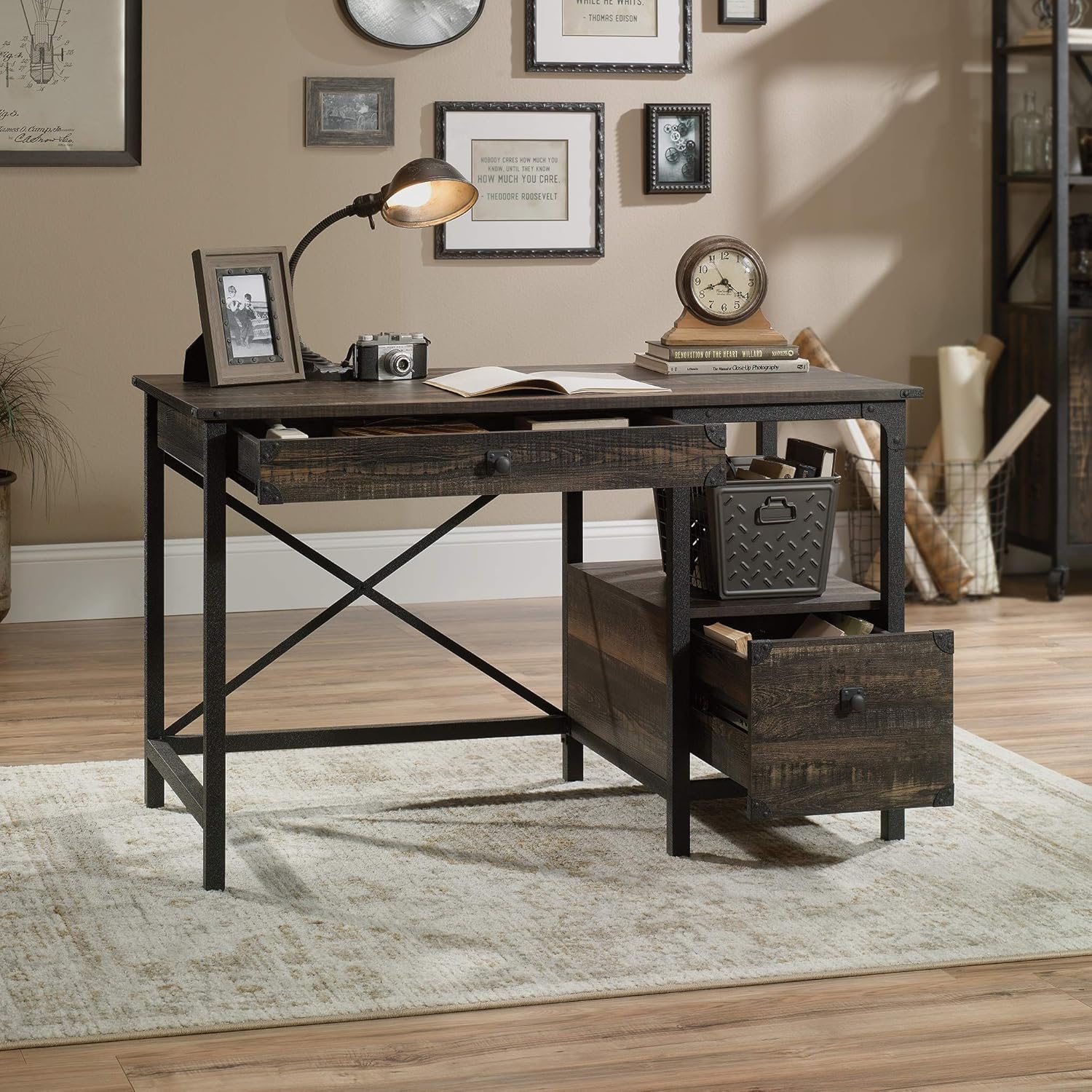 Carbon Oak Finish Desk M43625