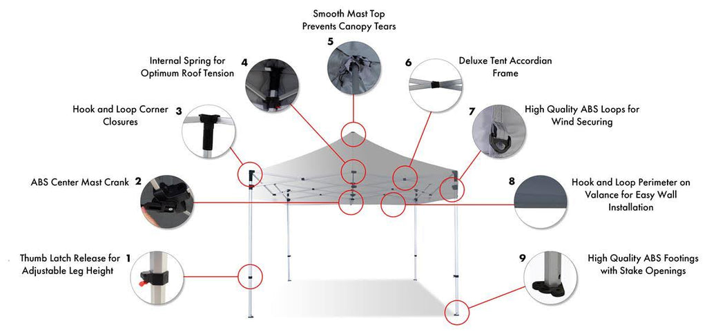 Black Pop-Up Canopy Tent W111