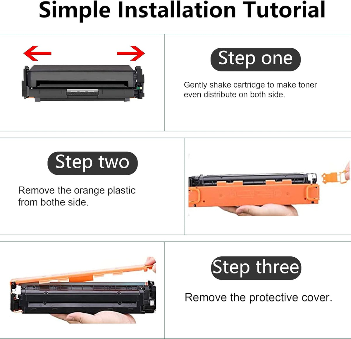 6 Pack Remanufactured Toner Cartridge for HP Color Printer I682