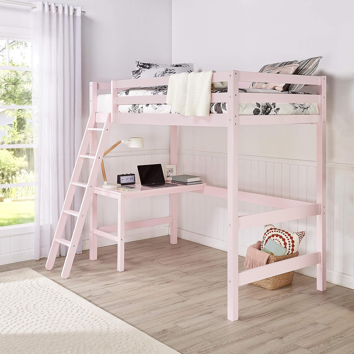 Twin Loft Bed, White L614