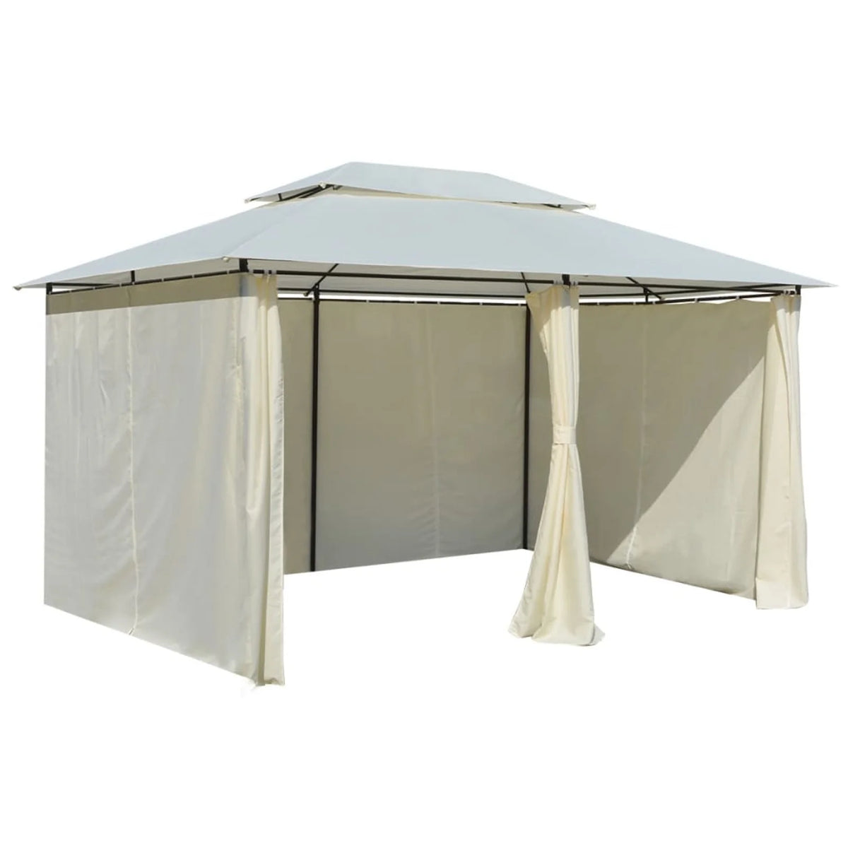 White Garden Marquee with Curtains W8349