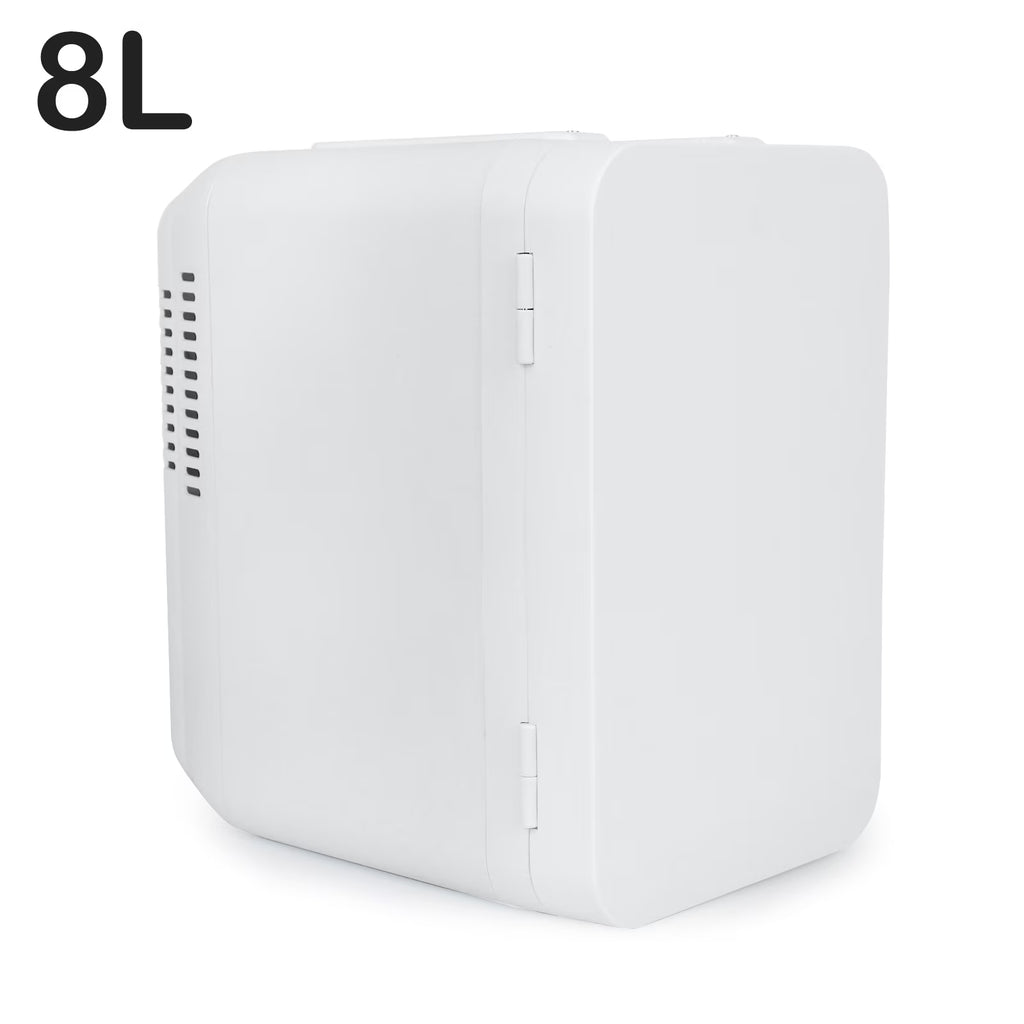 White 8 Liter Portable Cooler and Warmer Mini Refrigerator T592032