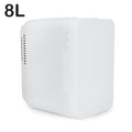White 8 Liter Portable Cooler and Warmer Mini Refrigerator T592032