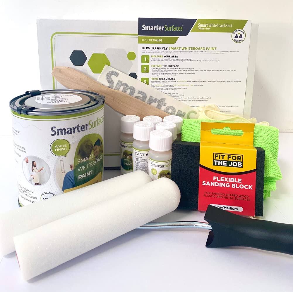 White Dry-Erase Paint 65 Sq ft F425293