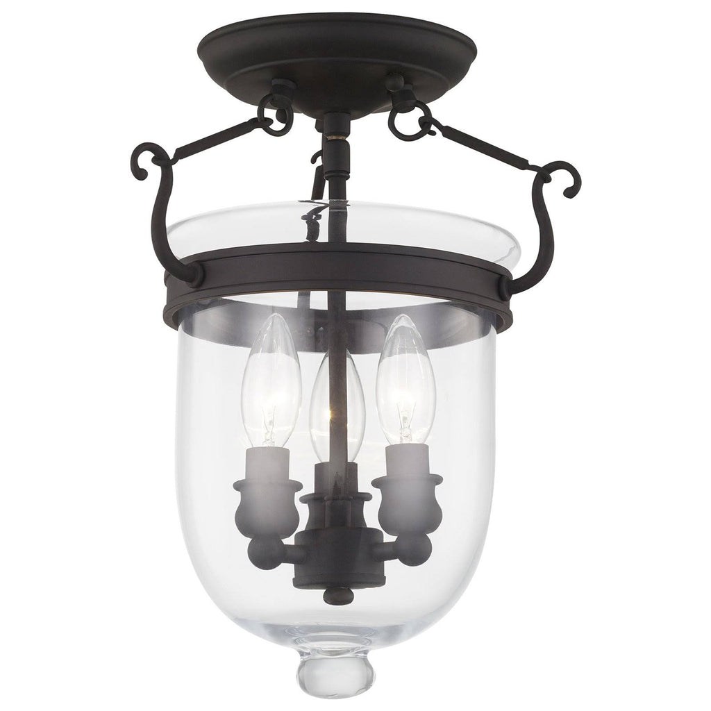 Polished Nickel 3 Light Ceiling Mount F71806