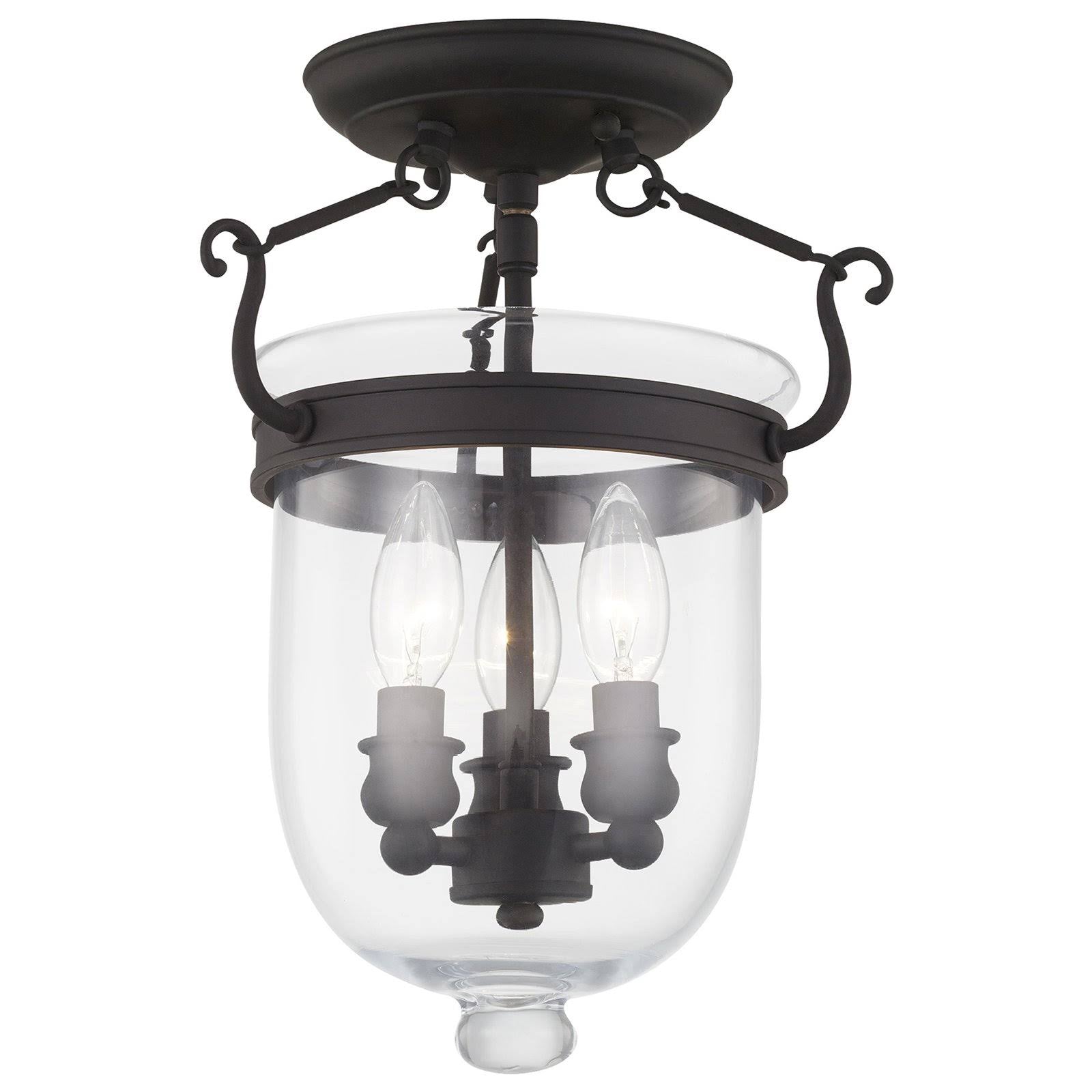 Polished Nickel 3 Light Ceiling Mount F71806