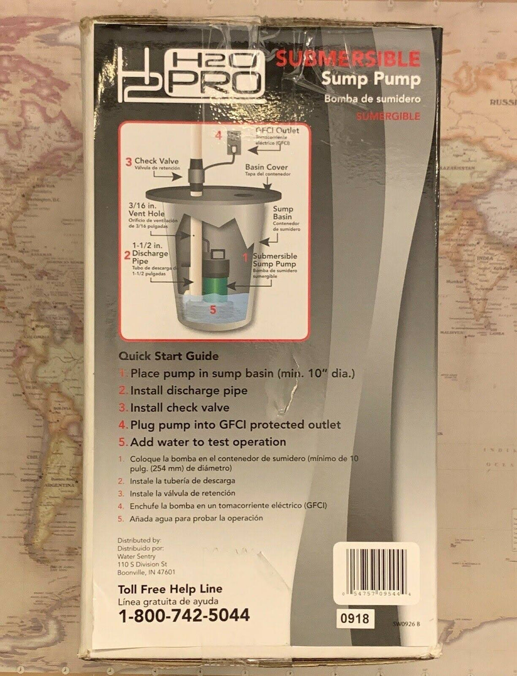 Cast Iron Submersible Sump Pump, 1/3-HP G763995