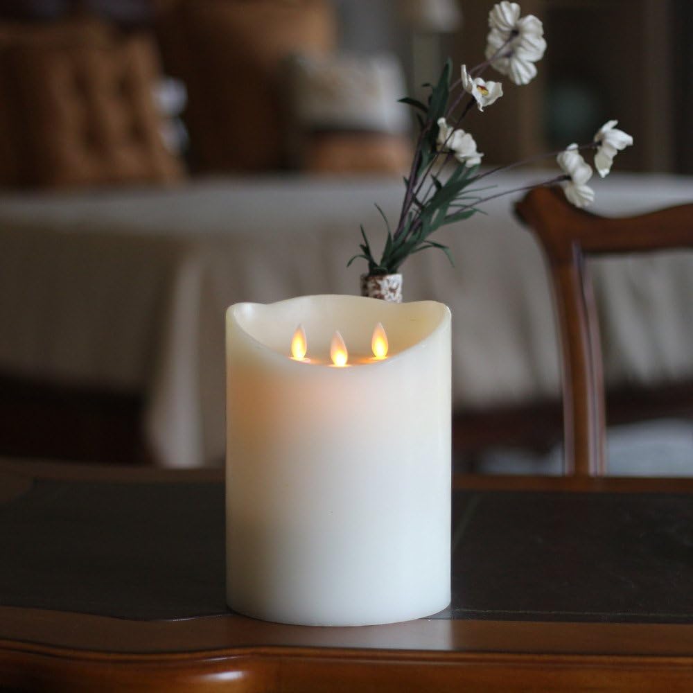 Ivory 3-Wicks Decorative Candle H137
