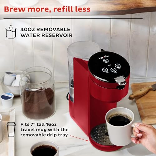 Single Serve Coffee Maker, K-Cup Pod Compatible Coffee Brewer, Black O346
