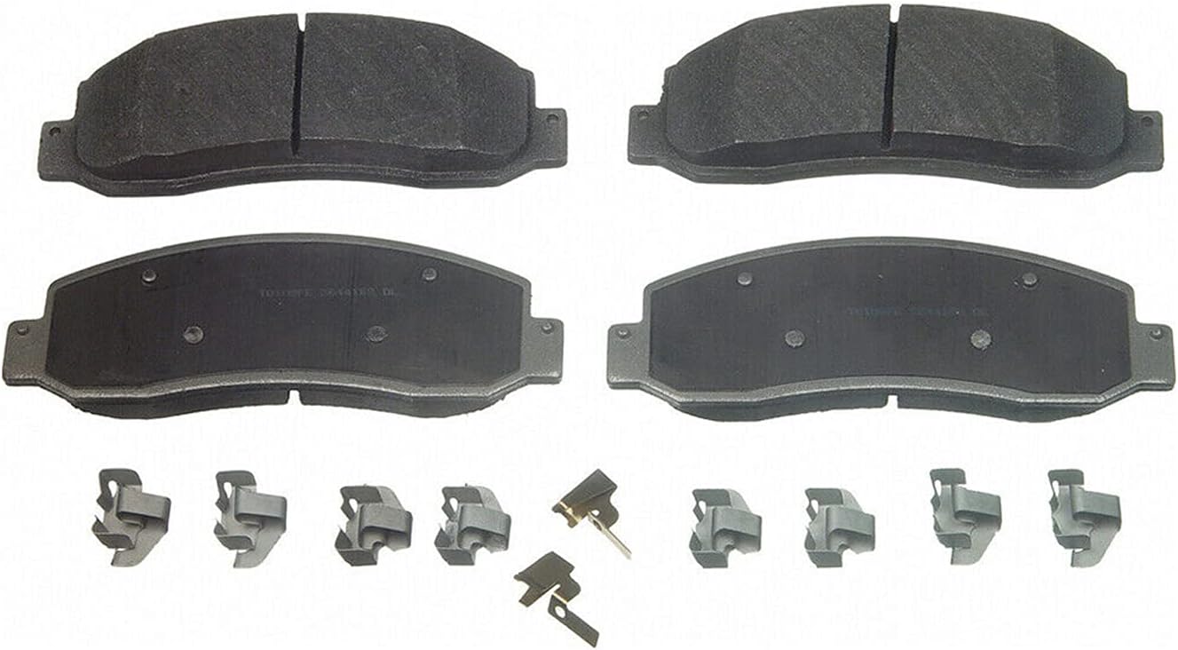 Front Drilled & Slotted Brake Rotors and Brake Pads Kit 6pc Set S158
