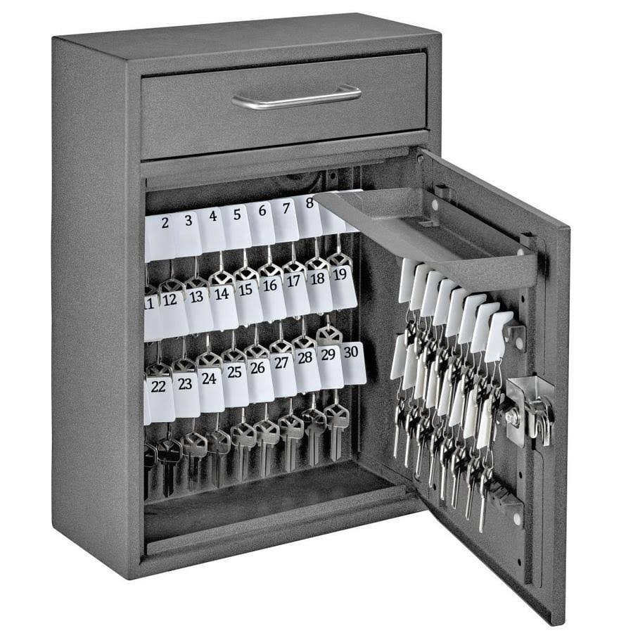 Keyed Cabinet Key Safe in Gray X78105