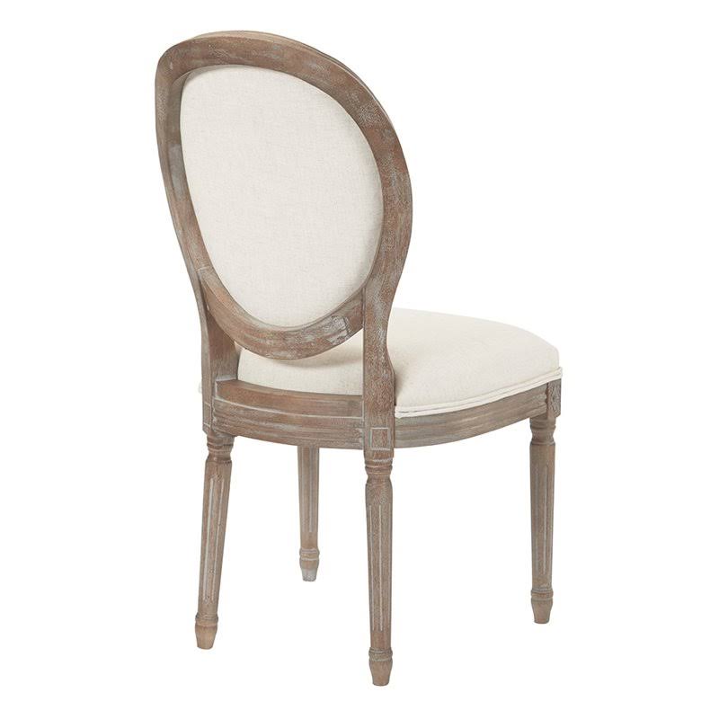 Oval Back Dining Chair in Linen N3370