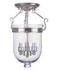 Polished Nickel 3 Light Ceiling Mount F71806
