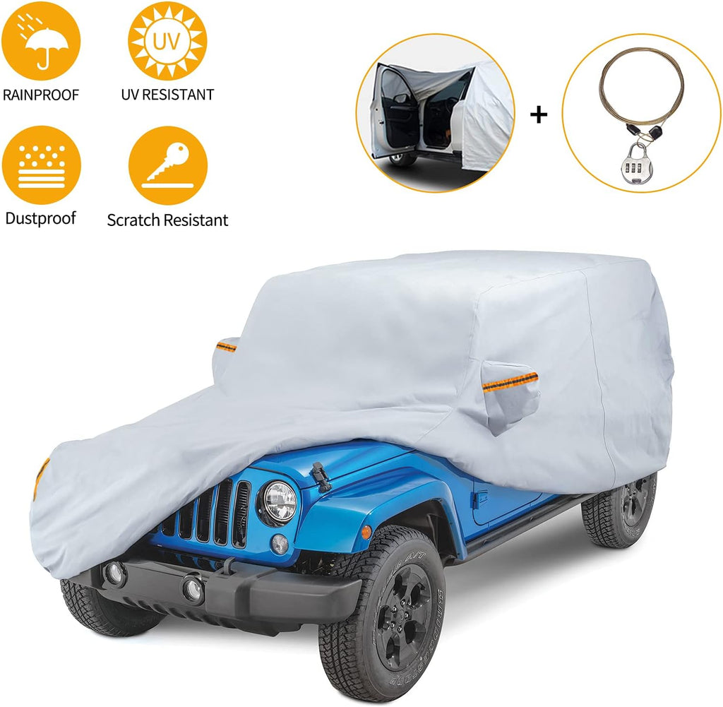 Waterproof Car Cover for Jeep Wrangler JK A6747