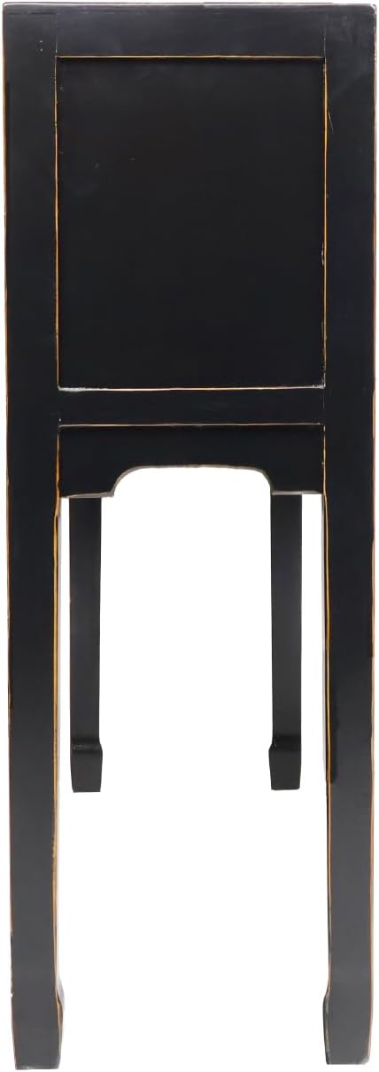 Black Lacquer Console Table J99216