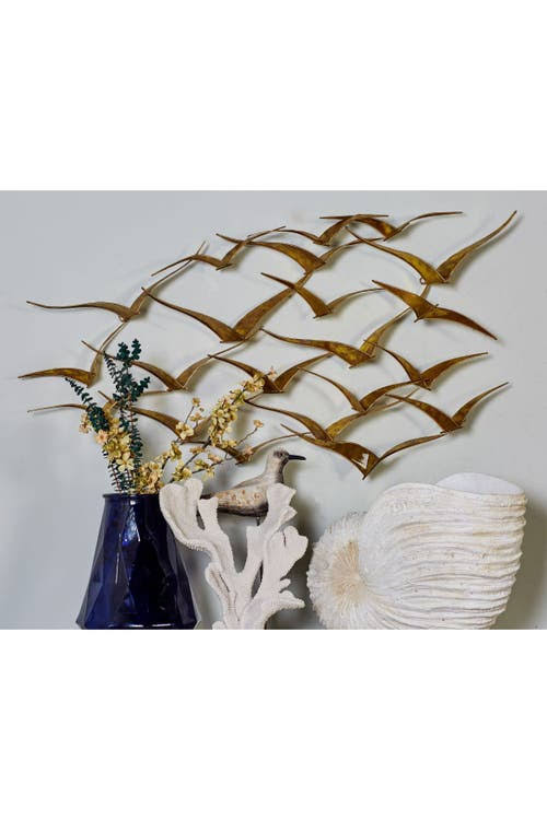 Metal Flocking Birds Decorative O5367