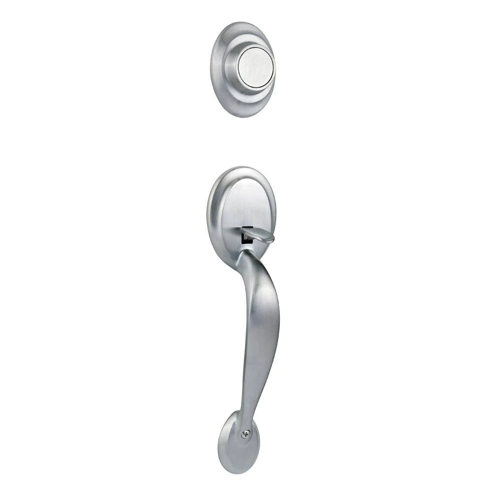 Dummy Exterior Handleset Satin Chrome Finish R4180