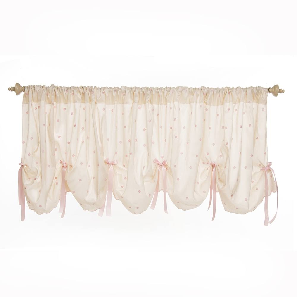 Cream/Pink Window Valance E819803